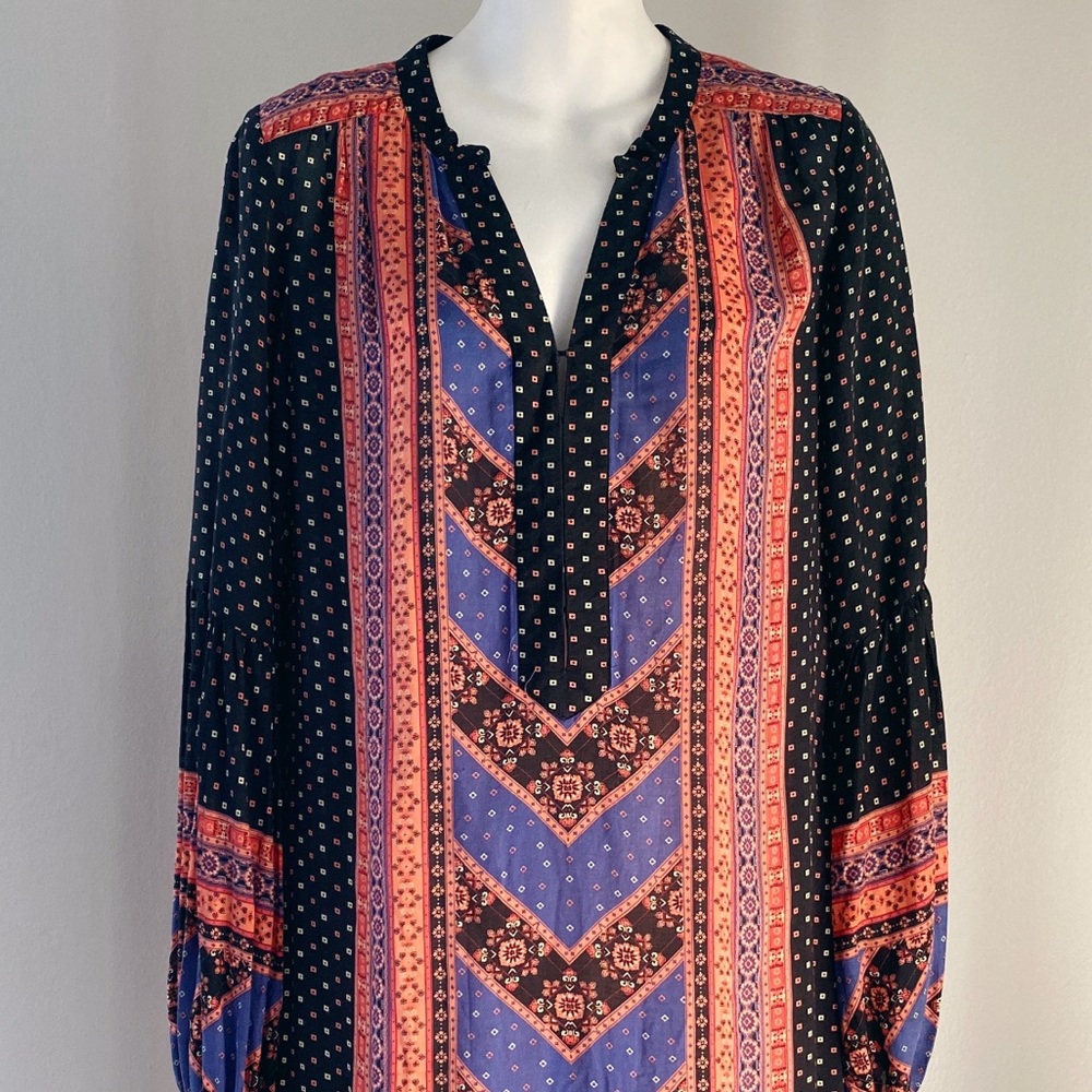 Free people mixed print tunic dress